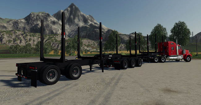 Мод прицеп Arctic Log Trailers (Superbs) v1.1.0.0 FS19