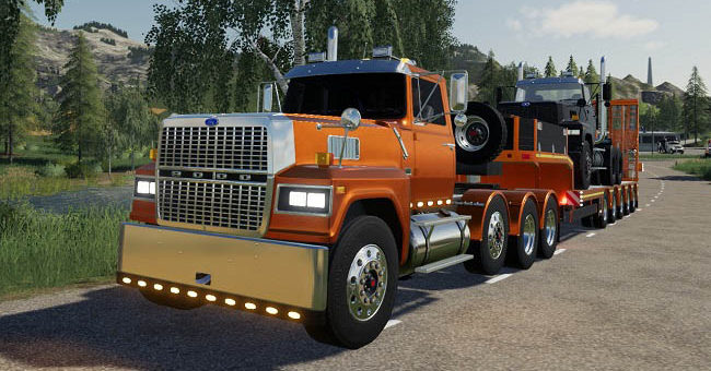 Мод грузовик Ford LTL 9000 v1.1.0.0 Farming Simulator 19