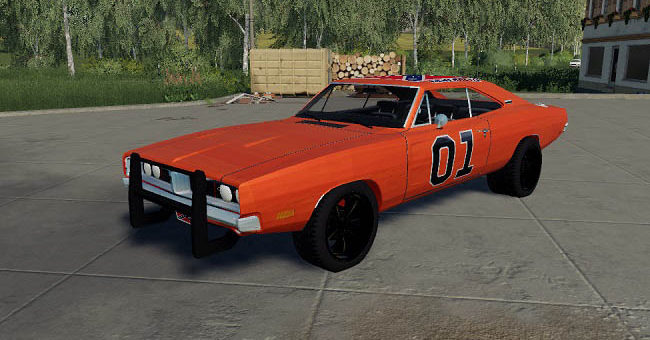 Мод авто General Lee v1.0 Farming Simulator 19