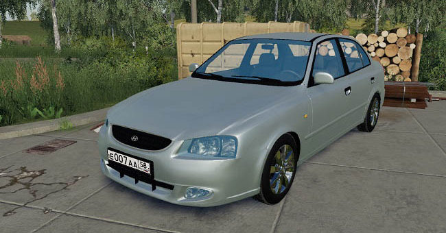 Мод авто Hyundai Accent v1.0 Farming Simulator 2019