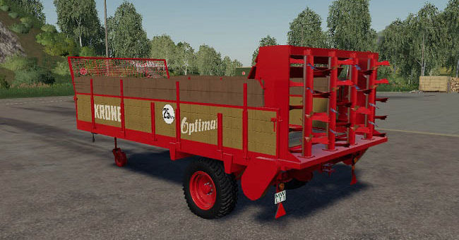 Мод навозоразбрасыватель Krone Optimat 4-4.5 Tonner v1.0.0.0 FS19
