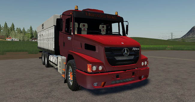 Мод грузовик Mercedes Benz ATRON 2429K Graneleiro v1.0 FS19