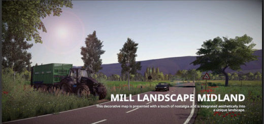 Мод карта Mill Landscape Midland v1.1.0.0 Farming Simulator 19