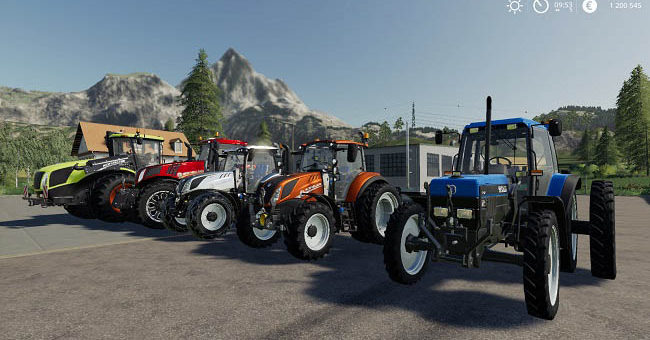 Мод ПАК Iconik New Holland Tractors v1.0 Farming Simulator 19