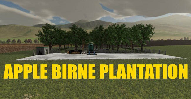 Мод сад Apple Birne Plantation v1.0 Farming Simulator 19