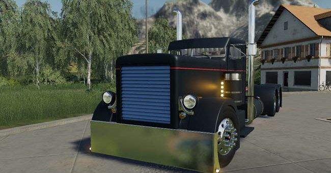Мод тягач Custom Peterbilt 379 v1.0 Farming Simulator 19