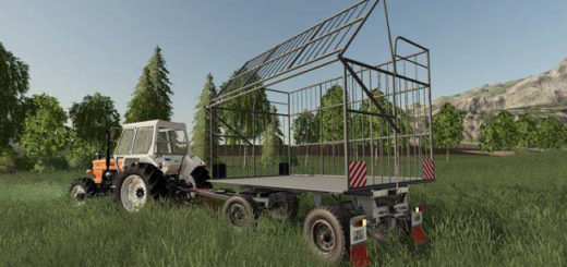 Мод прицеп HW 60.11 with SA 29 straw construction v1.0.0.0 FS19