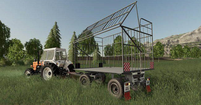 Мод прицеп HW 60.11 with SA 29 straw construction v1.0.0.0 FS19