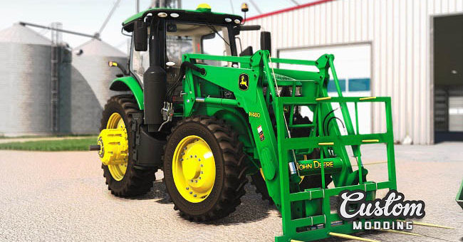 Мод трактор John Deere 7R US Edition v1.0 Farming Simulator 19
