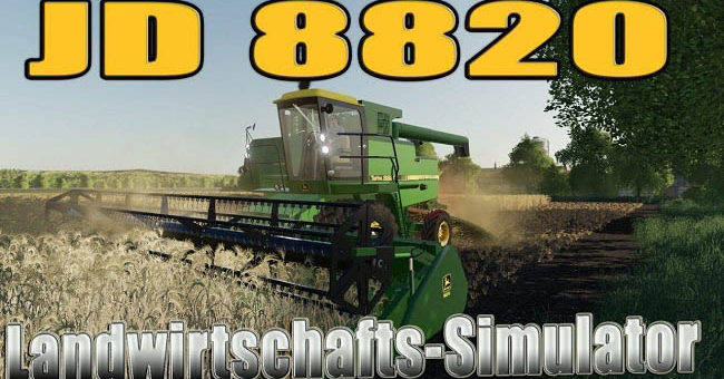 Мод комбайн John Deere 8820 v1.0.0.0 Farming Simulator 19