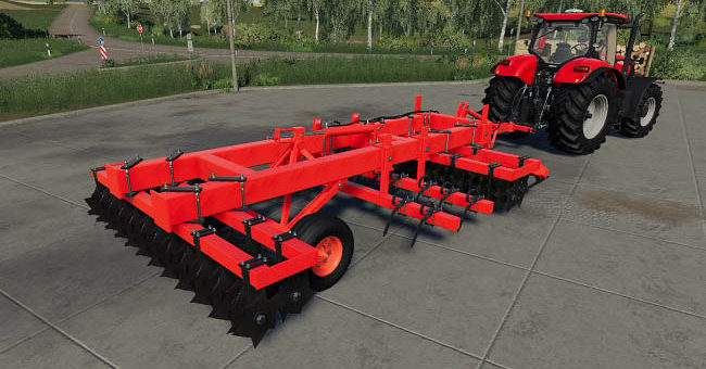 Мод борона Rau M402 Disc Harrow v1.0.0.0 FS2019