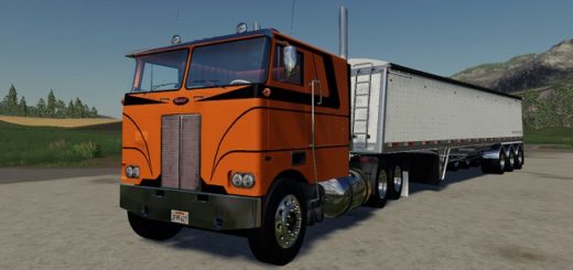 Мод тягач Peterbilt 352 Short Frame v1.0 Farming Simulator 19
