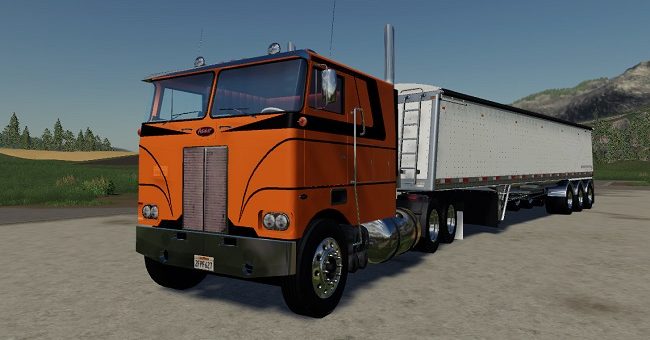 Мод тягач Peterbilt 352 Short Frame v1.0 Farming Simulator 19