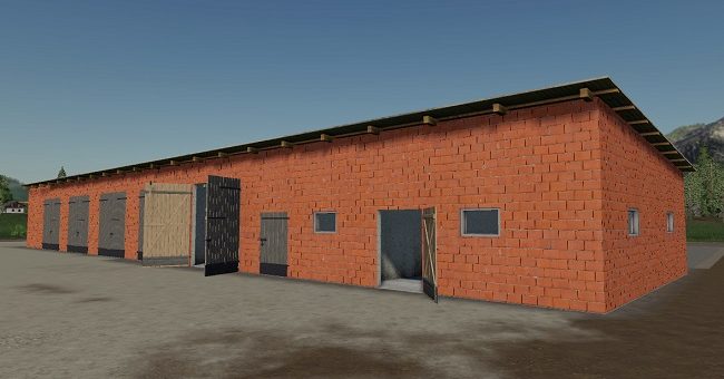Мод гараж Polski Garage Placeable v1.0 Farming Simulator 19