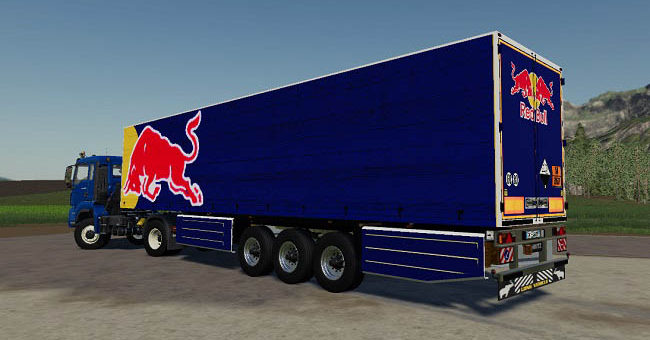Мод прицеп Schmitz Cargo Red Bull v1.0 FS2019