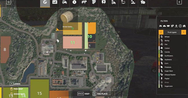 Мод скрипт SeeBales v1.1.2.0 Farming Simulator 19