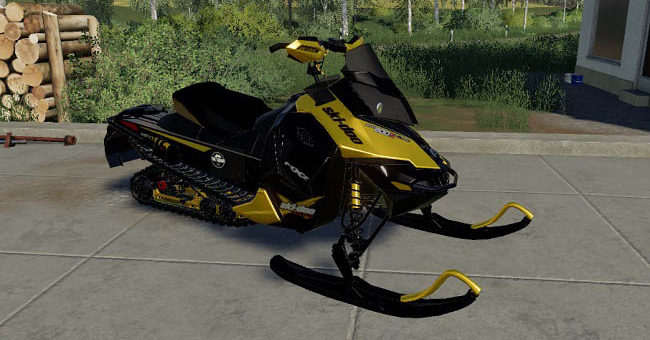 Мод снегоход Skidoo Snowmobile v1.0.0.0 Farming Simulator 19