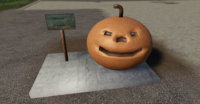 Мод тыква The Great Pumpkin v1.0.0.0 Farming Simulator 2019