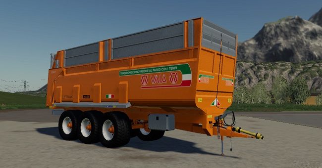 Мод прицеп Vaia Crosetto NL28 v1.1.0.0 Farming Simulator 19