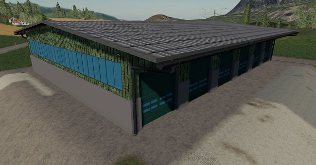 Мод гараж Big Vehicle Hall v1.0.5 Farming Simulator 19