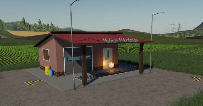 Мод мастерская Vehicle Workshop FS19 v1.0 Farming Simualtor 19