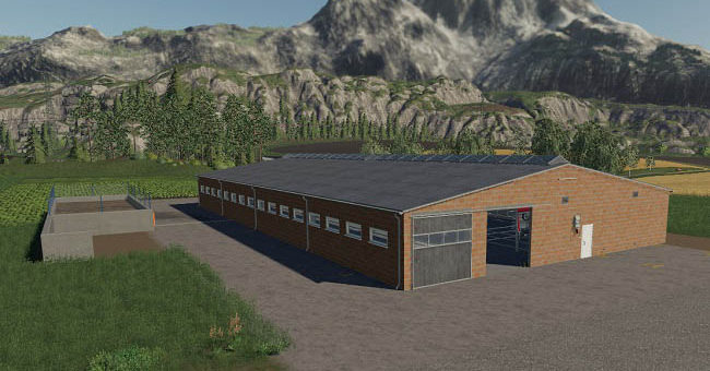 Мод коровник Cows Barn v1.0.0.0 Farming Simulator 19