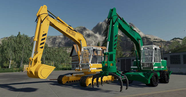 Мод ПАК Excavator Liebherr 902 Pack v1.0.0.0 FS2019