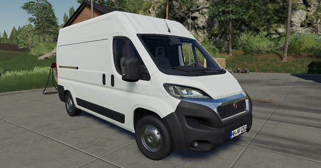 Мод микроавтобус Fiat Ducato 2014 v0.6 Farming Simulator 19