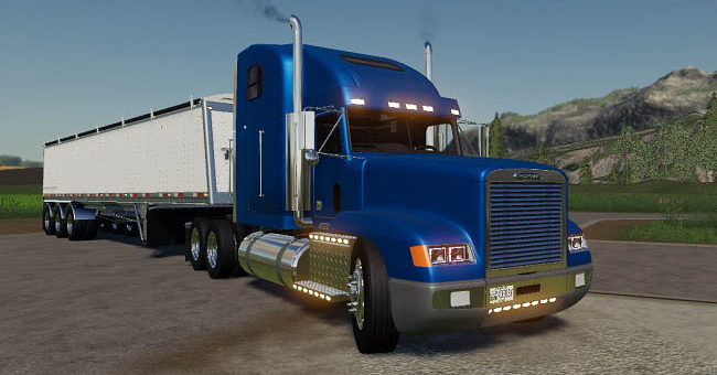 Мод грузовик Freightliner Classic v1.0 Farming Simulator 19