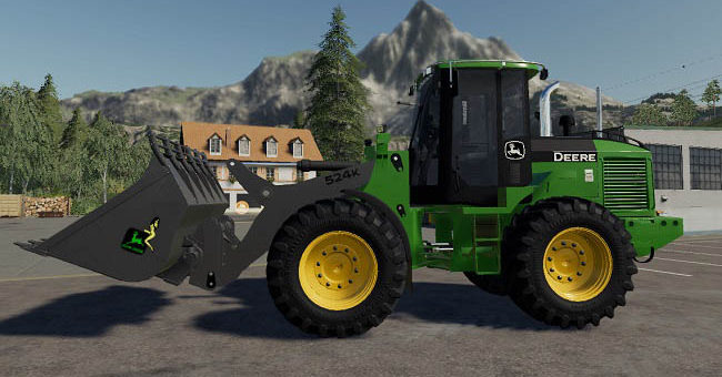 Мод погрузчик John Deere 524K Wheel Loader & Shovel v1.0.0.0 FS19