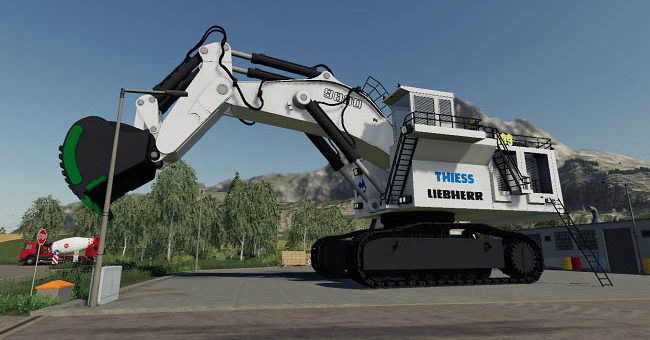 Мод экскаватор Liebherr 9800 v1.2.0 Farming Simulator 19