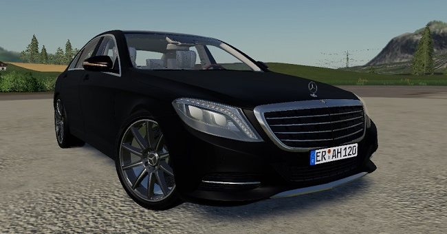 Мод авто Mercedes-Benz S63 v1.0 Farming Simulator 19