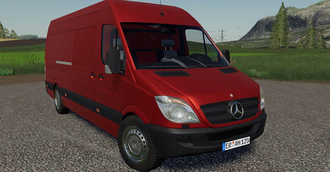 Мод авто Mercedes Sprinter v1.0 Farming Simulator 2019