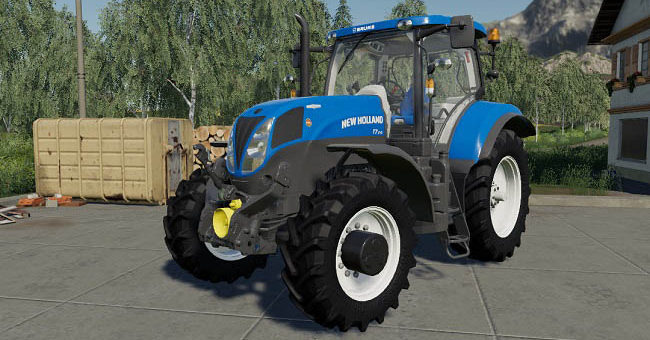 Мод трактор New Holland T7 200 Series v1.0 Farming Simulator 19