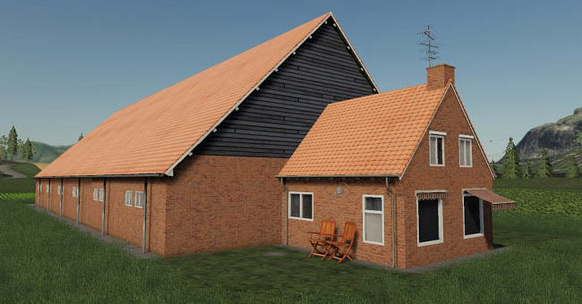 Мод дом Old Styled Farmhouse With Barn v1.0.0.0 FS2019