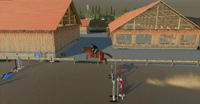 Мод конный центр Riding Facility v1.1.0.0 Farming Simulator 19