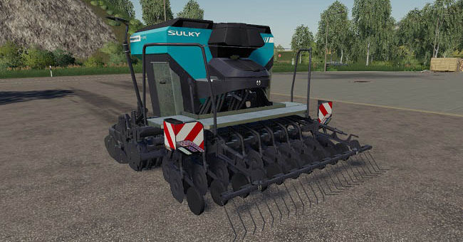 Мод сеялка Sulky Progress P100 v1.0.0.0 Farming Simulator 19