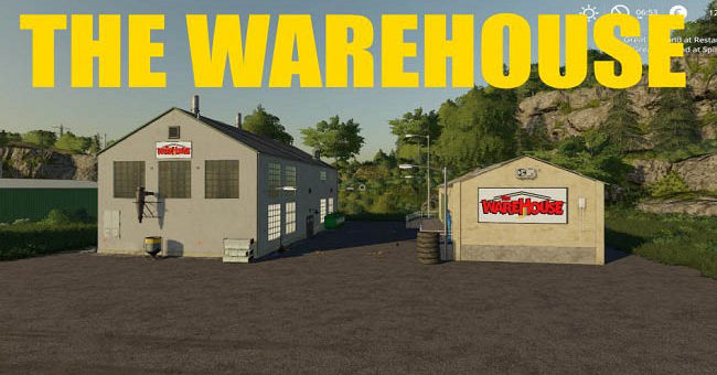 Мод склад The WareHouse v1.0.7 Farming Simulator 19