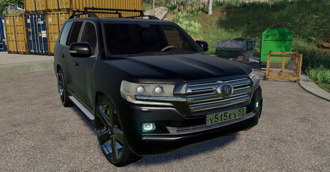 Мод авто Toyota Land Cruiser 200 2016 v1.0 Farming Simulator 19