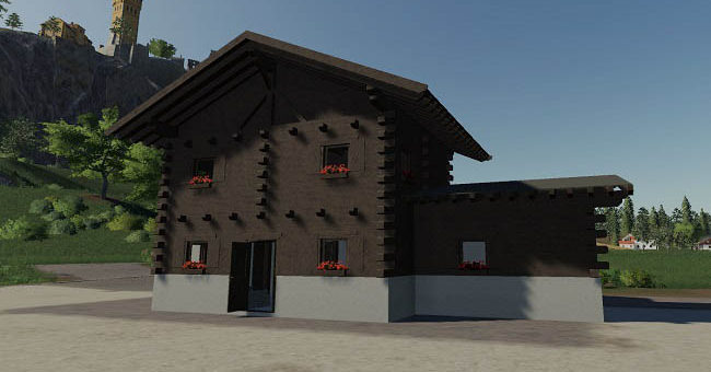 Мод дом Tyrolean Farmhouse v1.0 Farming Simulator 2019