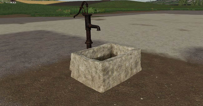 Мод колонка Vintage Water Pump v1.0 Farming Simulator 2019