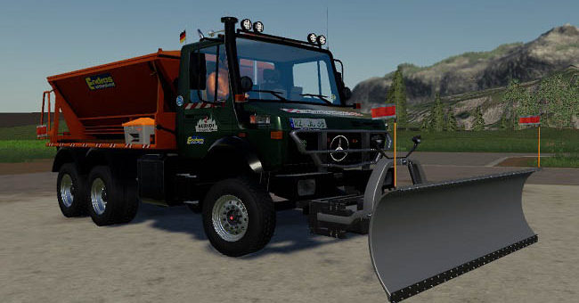 Мод грузовик Winter service Unimog 2450 6x6 v1.0 FS19