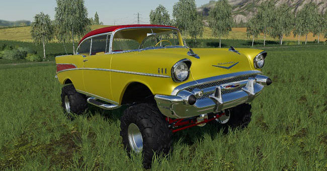 Мод авто 57 Chevy Mullet v1.0 Farming Simulator 2019