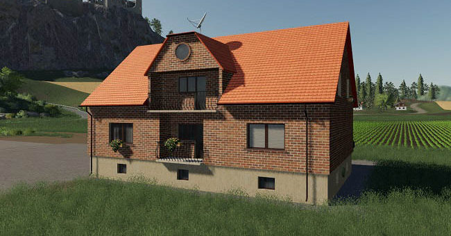 Мод дом Brick House v1.0.0.0 Farming Simulator 19