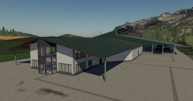 Мод коровник Dairybarn v1.0.0.0 Farming Simulator 19