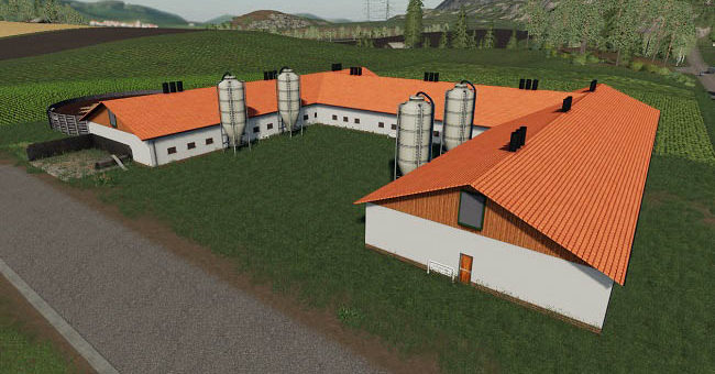 Мод свинарник Danish Pig stable v1.0.0.0 Farming Simulator 19