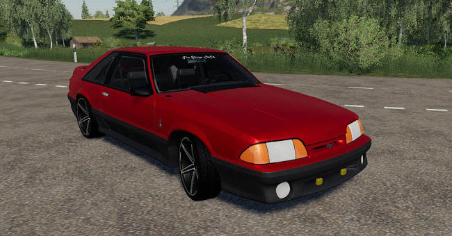 Мод авто Ford Mustang Fox Body v1.0 Farming Simulator 19