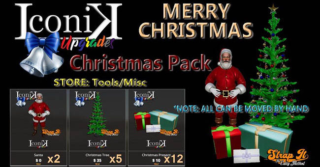 Мод ПАК Iconik Christmas Pack v1.0 Farming Simulator 19