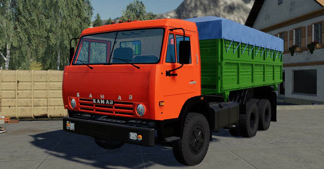 Мод грузовик КамАЗ-55102 v1.1 Фермер Симулятор 19