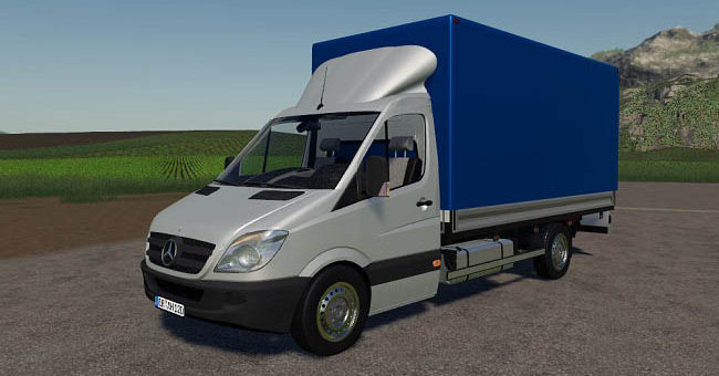 Мод грузовик Mercedes Sprinter Pickup v1.0 FS2019